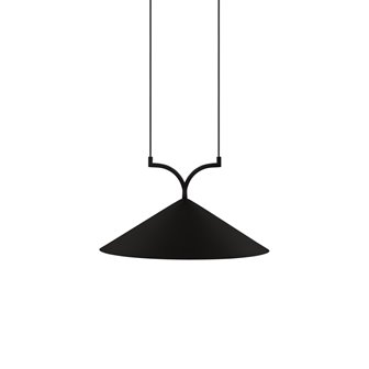 zdjęcie Nowoczesna czarna lampa wisząca stożek Curve 50cm